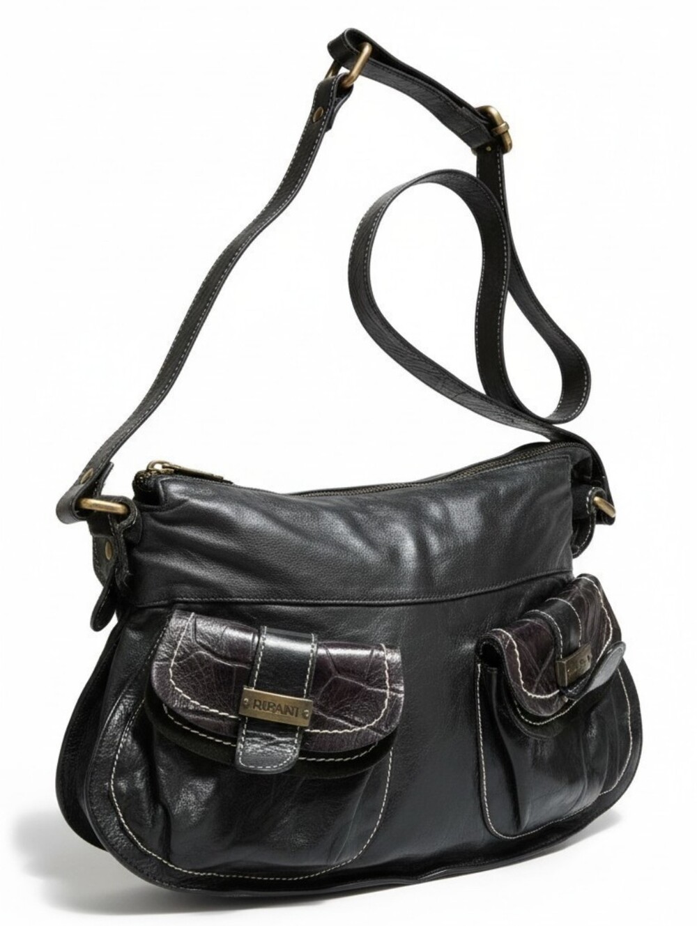 Vintage Ripani Genuine Italian Leather Hobo Bag